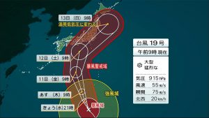 ★台風上陸予想